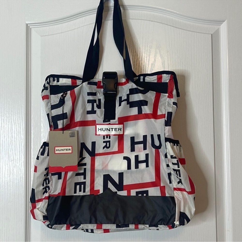 Hunter Original Ripstop Packable Tote Bag Exploded Logo - Picture 5 of 13